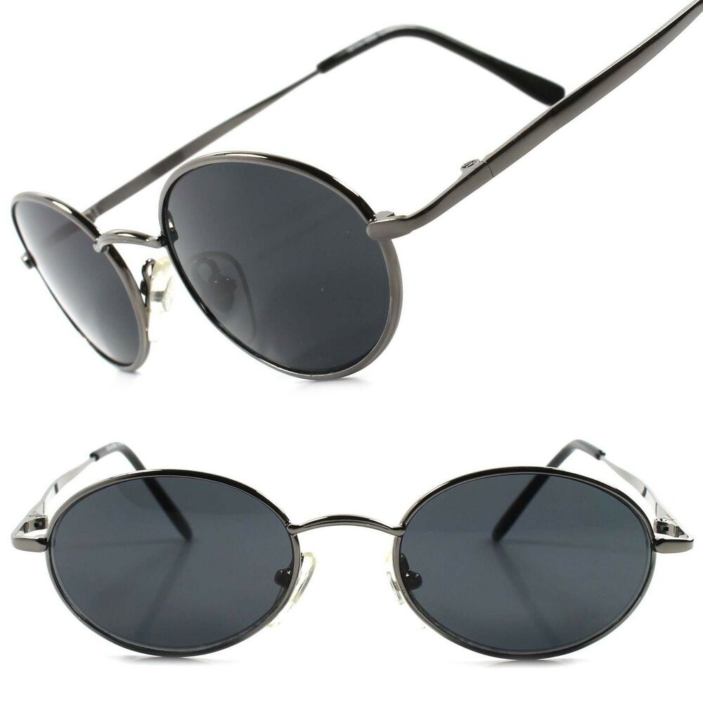 Classic Indie Retro Fashion Stylish Mens Womens Vintage Round Oval Sunglasses